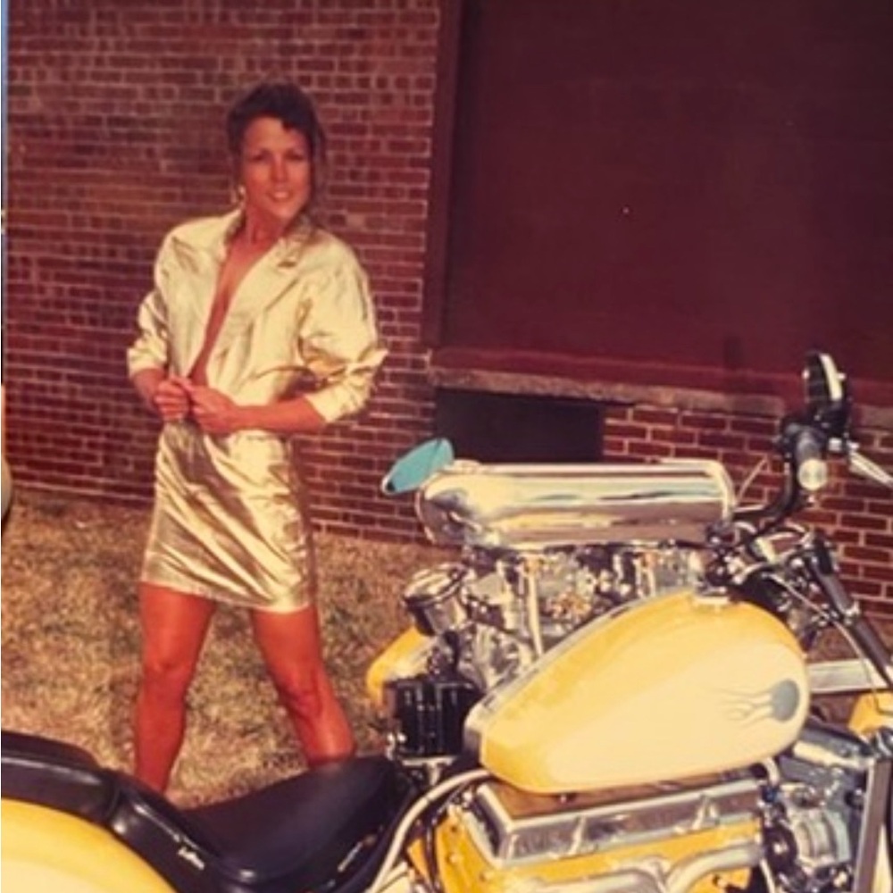 Gold Metallic Mini Skirt - Women's Shimmering Party Skirt